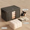 Portable Large Capacity Storage Box With Handles Foldable Dustproof Organizer 4