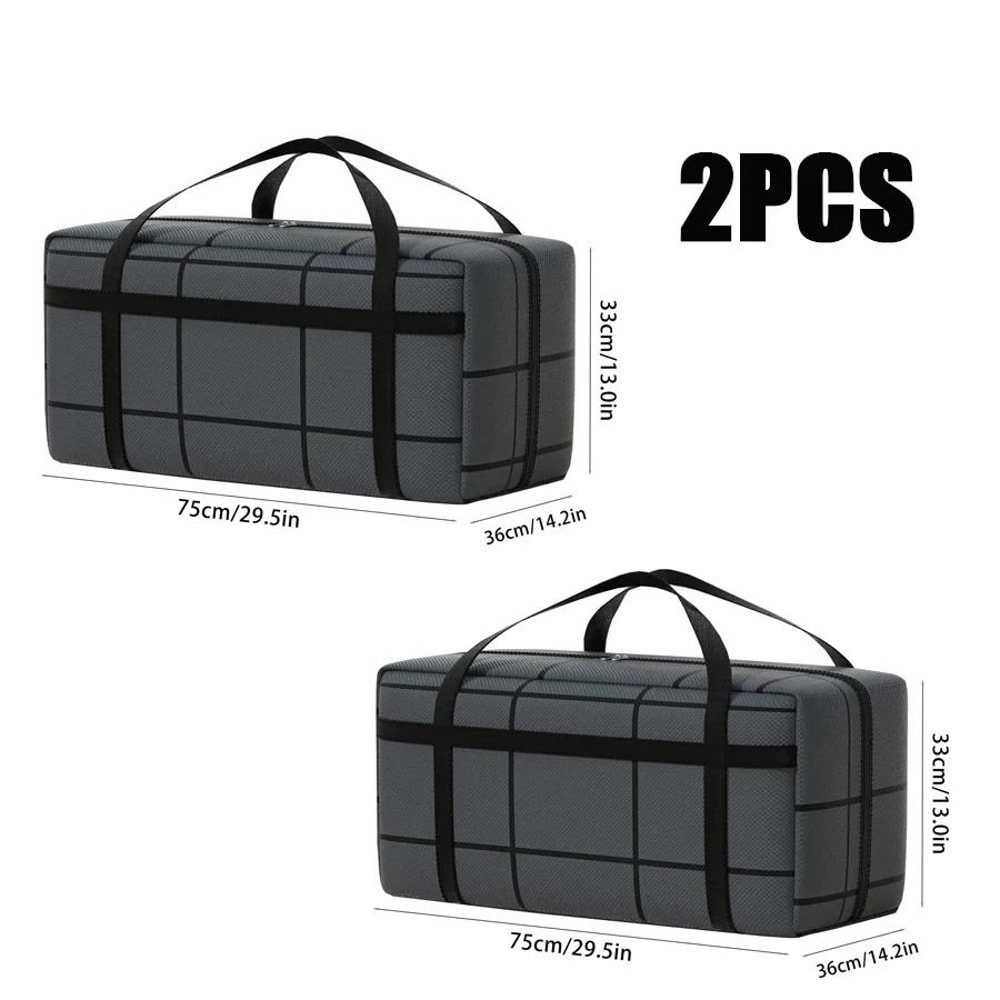 Large Capacity Portable Moving Storage Bag Foldable Duffel Organizer 0