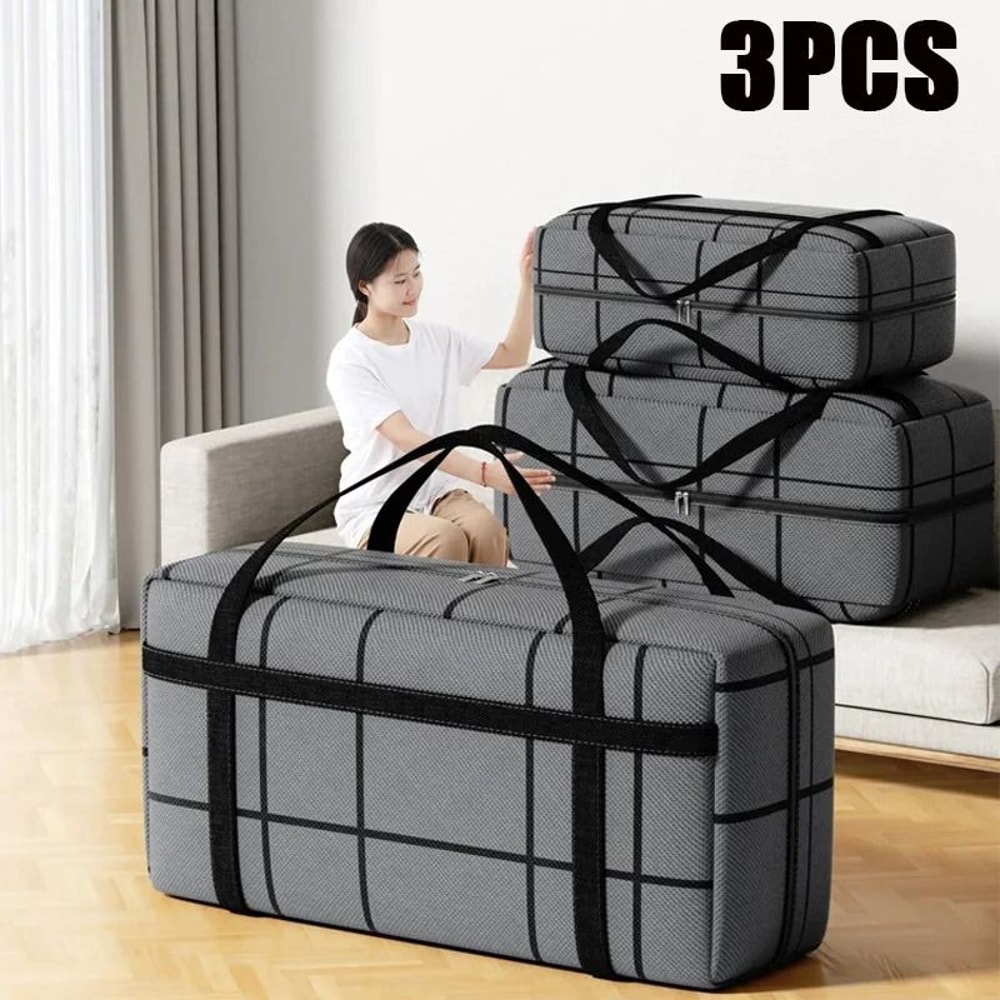 Large Capacity Portable Moving Storage Bag Foldable Duffel Organizer 11
