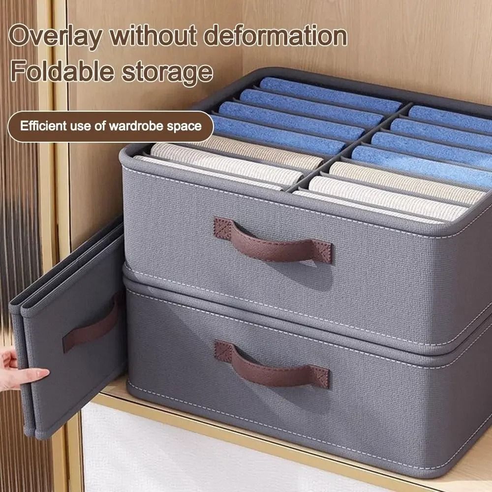 Thickened Wardrobe Clothes Storage Organizer Box With PP Board Support 5