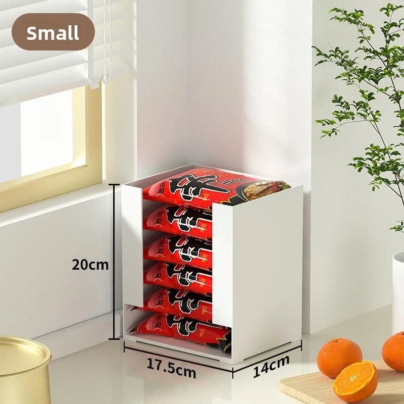 Rectangular Instant Noodles Storage Box Kitchen Desktop Organizer 4