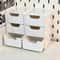 Chic 3 Tier Desk Organizer With Drawers Portable Storage Box 5