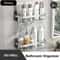 Stainless Steel Bathroom Storage Rack With Suction Cup Anti Rust Shower Shelf 14