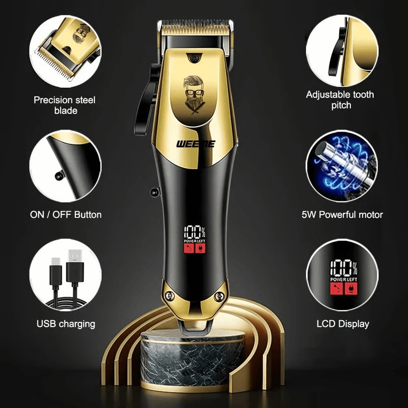 Professional Hair Clippers Trimmer Set For Men For Fades Beard Lines And Home Haircuts 10