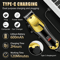 Professional Hair Clippers Trimmer Set For Men For Fades Beard Lines And Home Haircuts 12