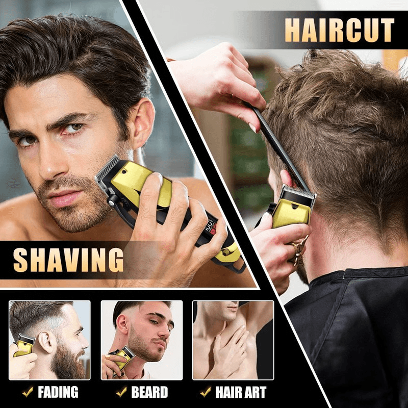 Professional Hair Clippers Trimmer Set For Men For Fades Beard Lines And Home Haircuts 13