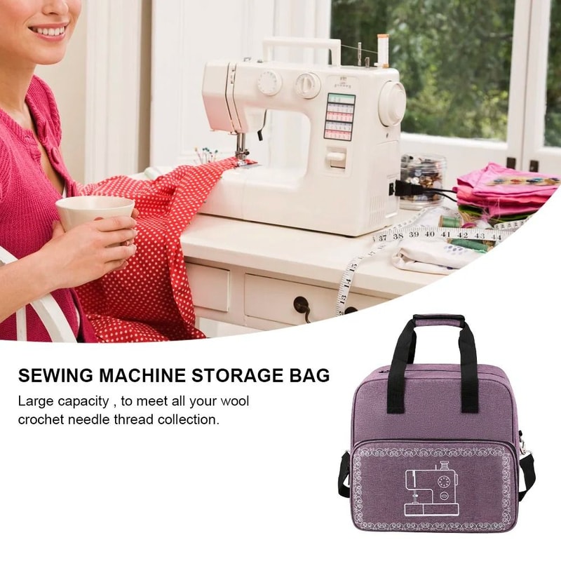 Large Capacity Sewing Machine Bag Portable Thread And Yarn Storage Tote 6