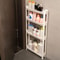 Slim Behind The Door Storage Cabinet Trolley Multi Layer Space Saver 4