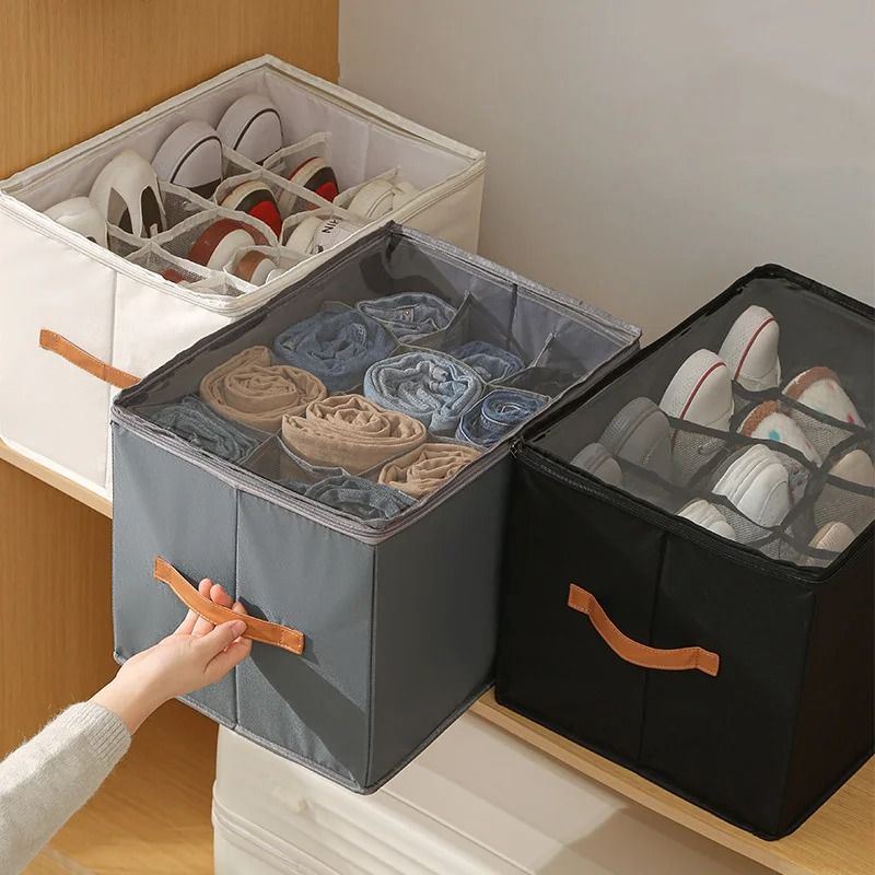Large Capacity Foldable Shoes Storage Box With Compartments 6