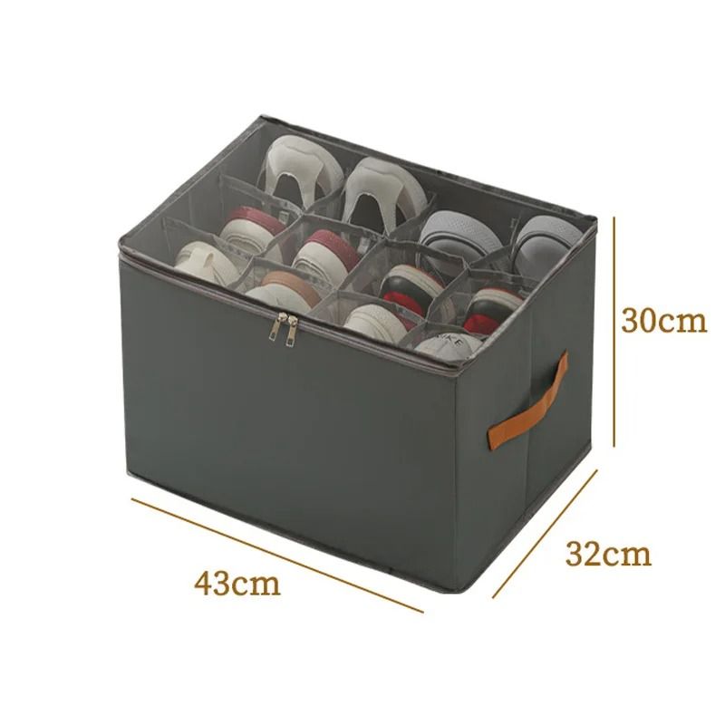 Large Capacity Foldable Shoes Storage Box With Compartments 9