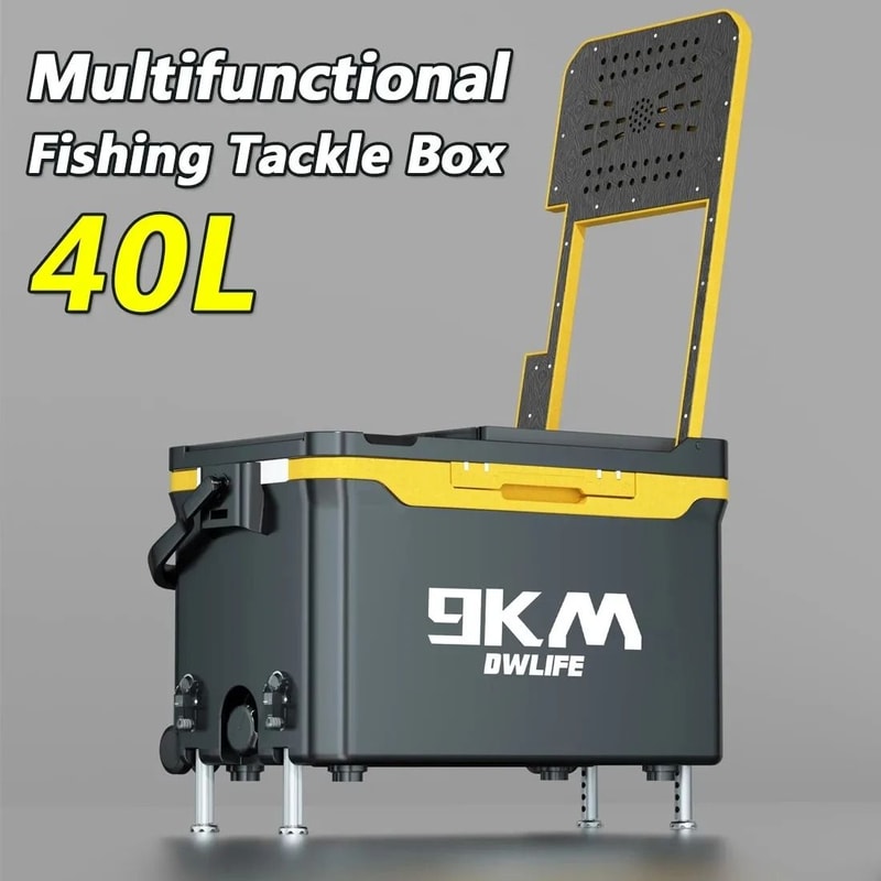 36L Multifunctional Fishing Tackle Box With Wheels And Liftable Legs 4