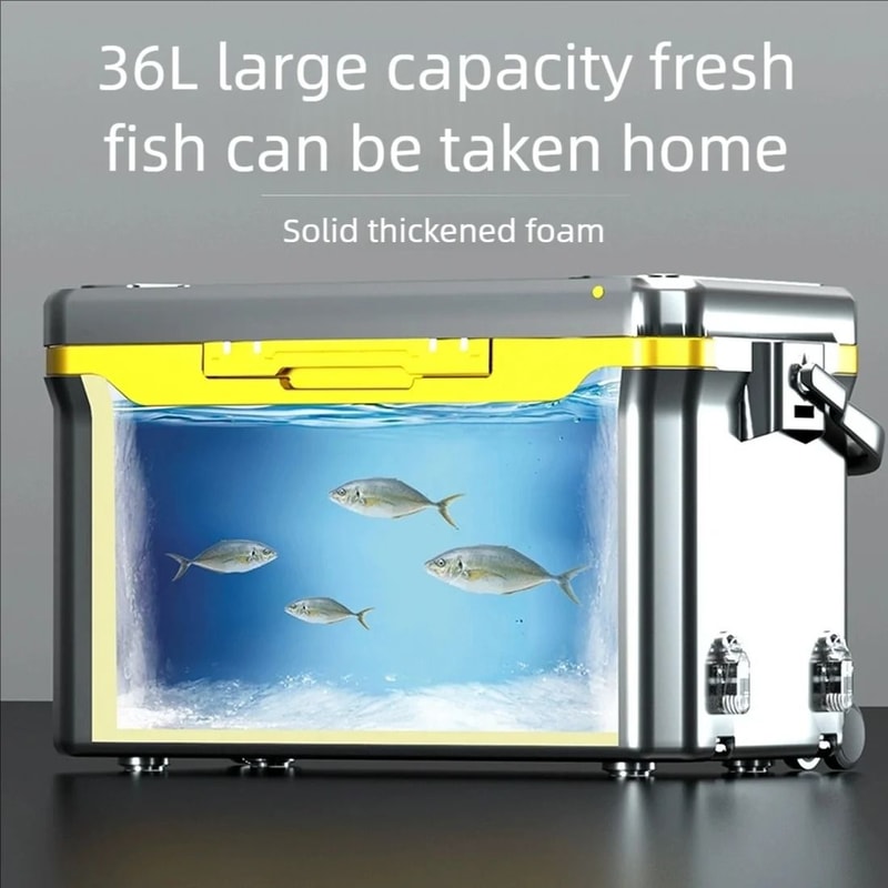 36L Multifunctional Fishing Tackle Box With Wheels And Liftable Legs 5