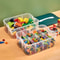 Stackable Transparent Building Block Storage Box Dustproof Toy Organizer 9