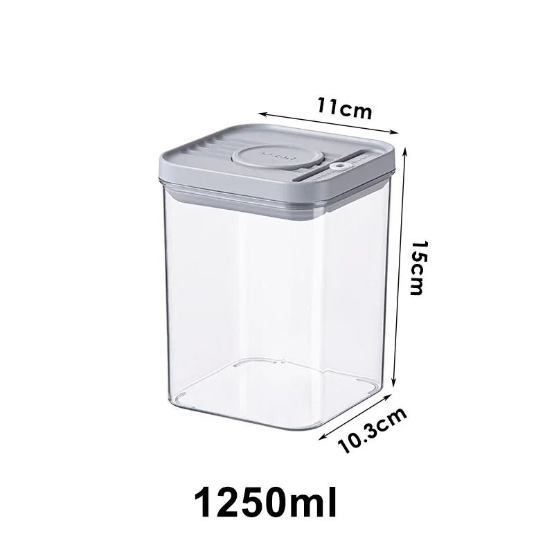 BPA Free Airtight Pantry Storage Containers Stackable Food Canisters 2