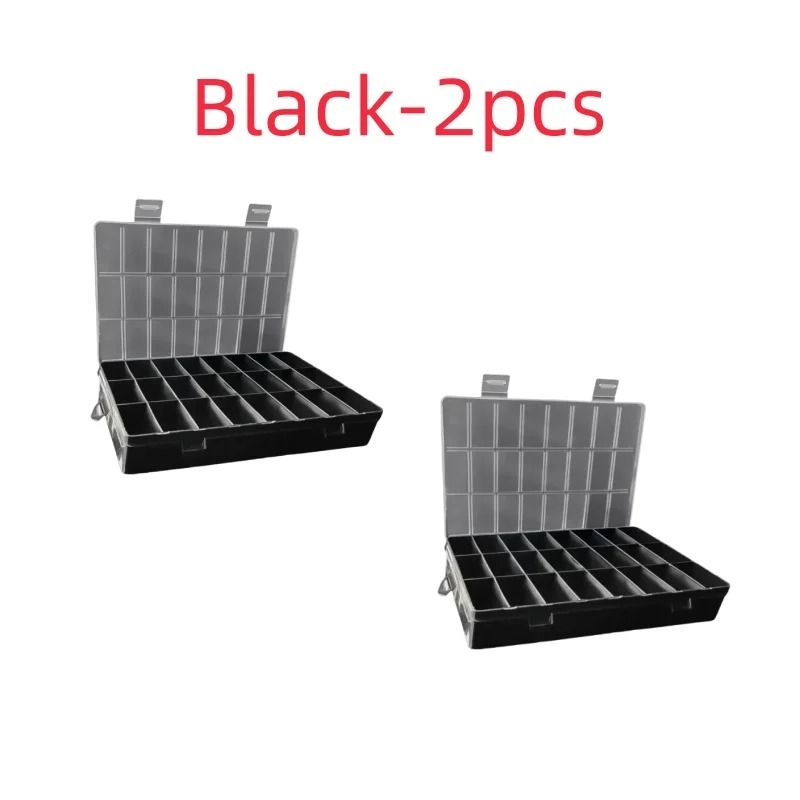 24 Grid Compartment Plastic Storage Box Organizer For Jewelry And Beads 3