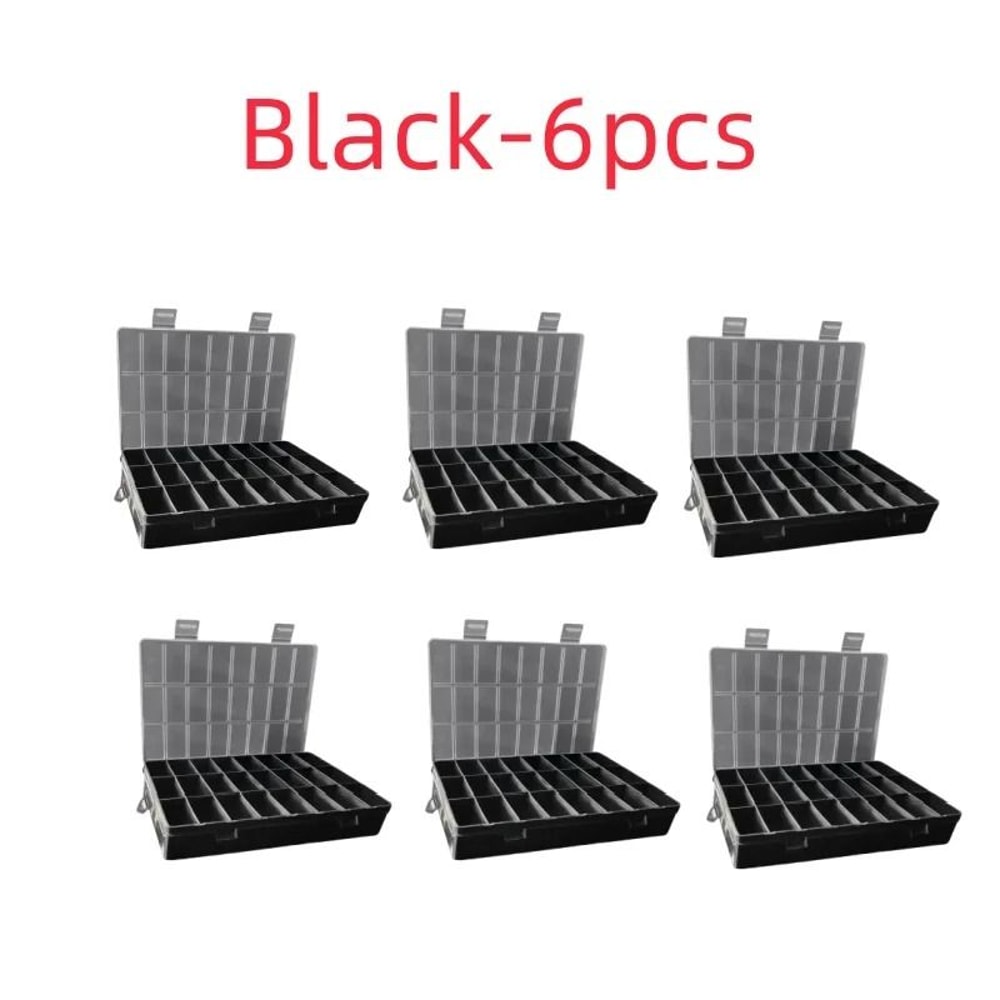 24 Grid Compartment Plastic Storage Box Organizer For Jewelry And Beads 5