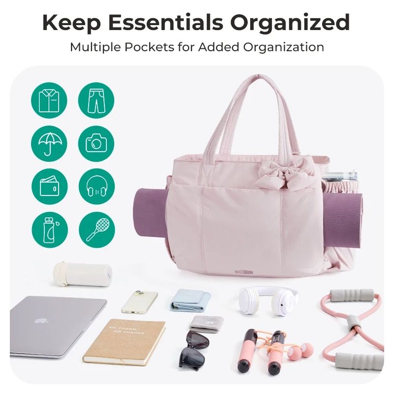 BAGSMART Large Capacity Womens Tote Bag For Work And College 13