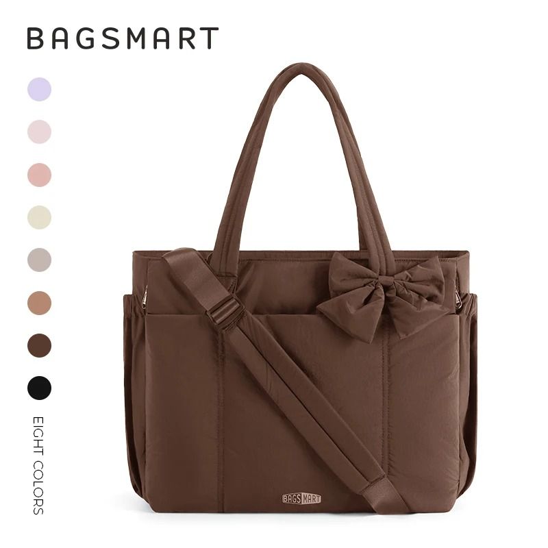 BAGSMART Large Capacity Womens Tote Bag For Work And College 8