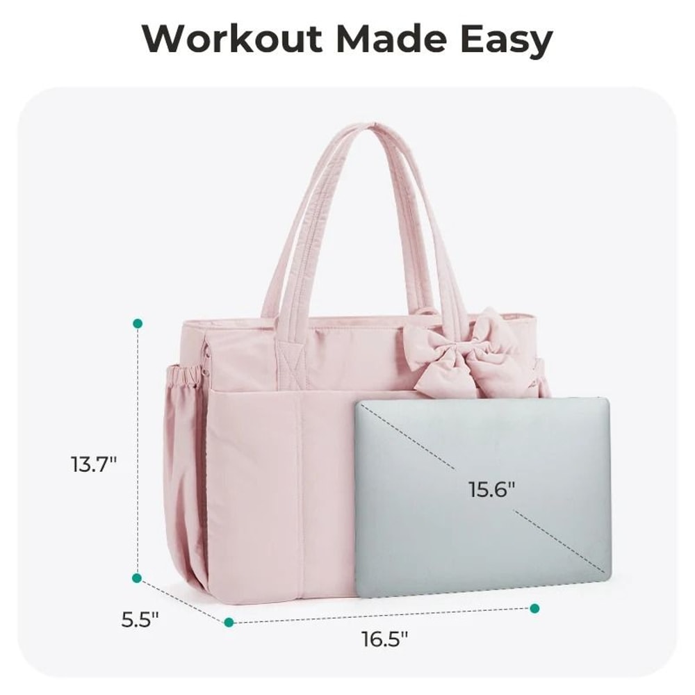 BAGSMART Large Capacity Womens Tote Bag For Work And College 9