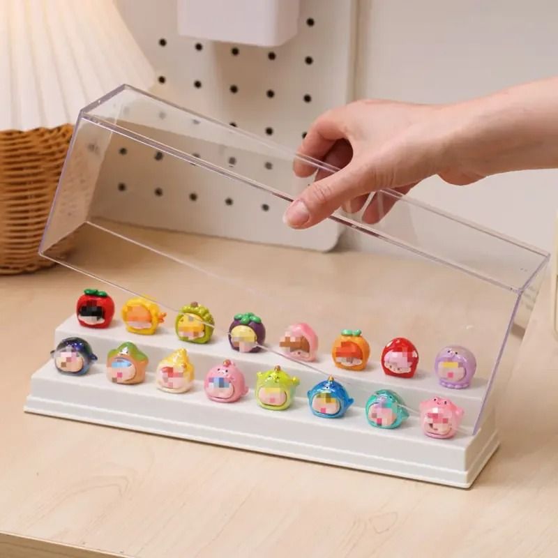 Mini Transparent Dust Proof Figure Display Cabinet For Dolls And Ornaments 7