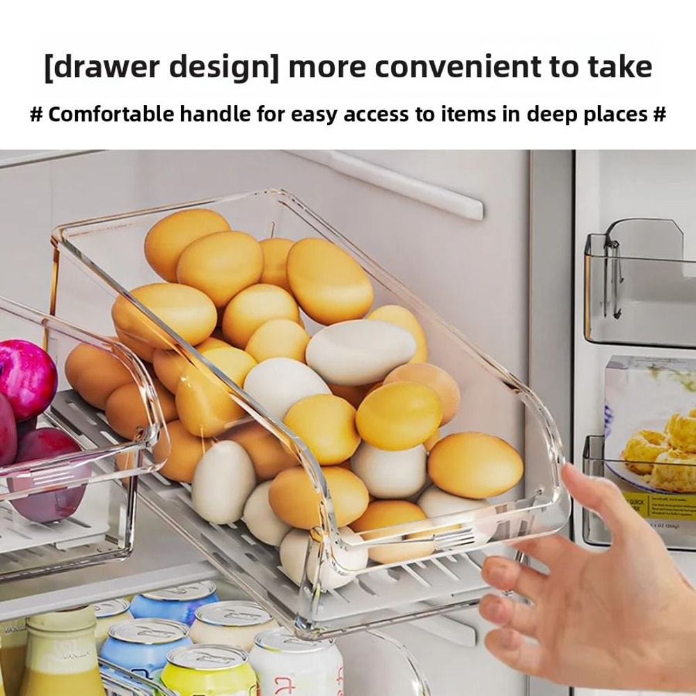 Clear Fridge Organizer Bins For Fresh And Tidy Storage 7