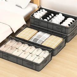 large capacity under bed storage bag foldable closet organizer