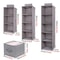 Collapsible Wardrobe Hanging Storage Organizer With Drawer Shelves 9