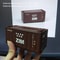 Creative Iron Tin Storage Box Compact Desktop Organizer 12