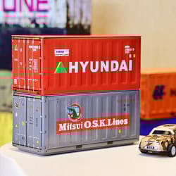 creative iron tin storage box compact desktop organizer