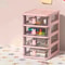 Multi Tier Clear Stacking Drawer Organizer Modular Desktop Storage Box 5