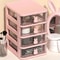 Multi Tier Clear Stacking Drawer Organizer Modular Desktop Storage Box 12