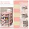 Multi Tier Clear Stacking Drawer Organizer Modular Desktop Storage Box 13