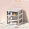 Multi Tier Clear Stacking Drawer Organizer Modular Desktop Storage Box 4