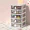 Multi Tier Clear Stacking Drawer Organizer Modular Desktop Storage Box 8