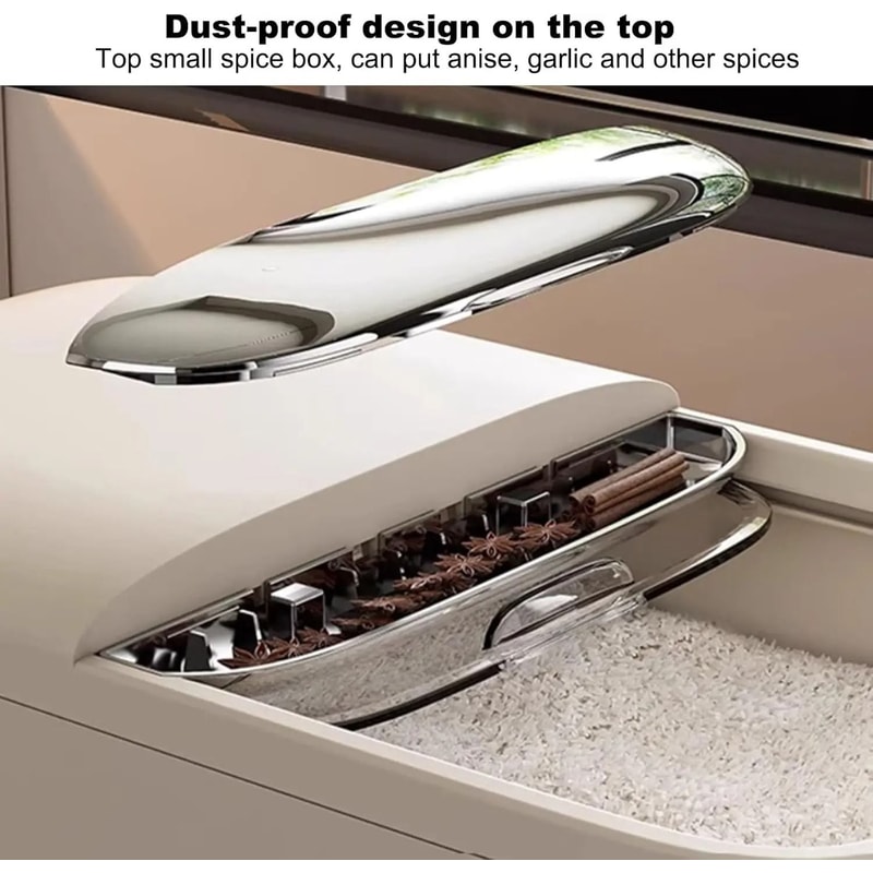 Large Capacity Sealed Rice Storage Container With Measuring Cup 9