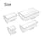 7 Or 14 Piece Clear Drawer Organizer Set Plastic Desk And Dresser Dividers 3
