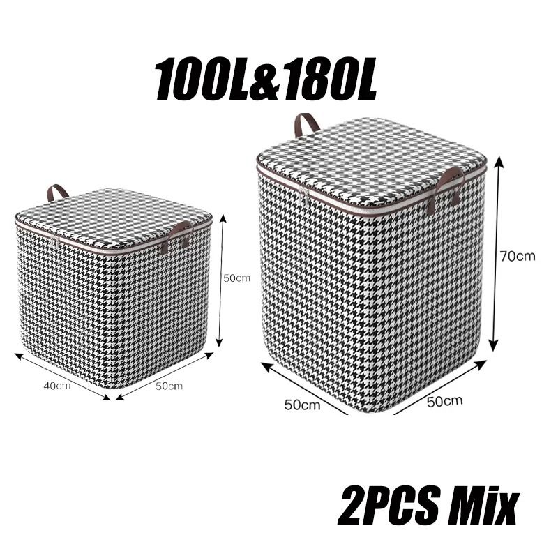 Large Capacity Quilt Storage Box Dustproof Non Woven Organizer Bag 9