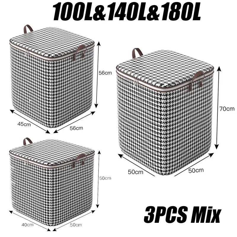 Large Capacity Quilt Storage Box Dustproof Non Woven Organizer Bag 10