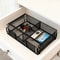 Black Under Desk Drawer Organizer Assembly Storage Basket 1
