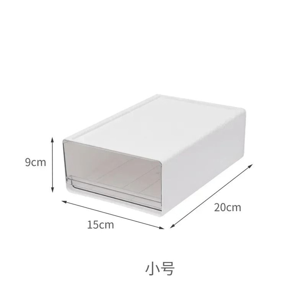 Transparent Desktop Storage Drawer Cabinet Stackable File Organizer 1