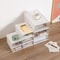 Transparent Desktop Storage Drawer Cabinet Stackable File Organizer 10