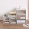 Transparent Desktop Storage Drawer Cabinet Stackable File Organizer 0