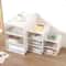 Transparent Desktop Storage Drawer Cabinet Stackable File Organizer 7