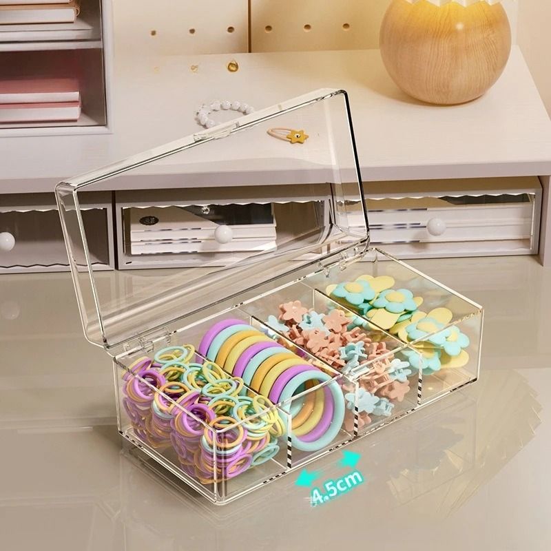 Clear Acrylic Hair Accessories Organizer Box For Headbands And Jewelry 6