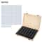 Premium Wooden Coin Storage Box With Adjustable Capsules And Display Case 4