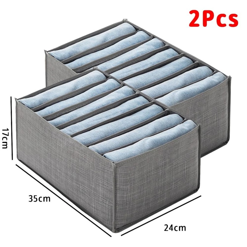 Foldable Closet Clothes Organizer Storage Box With Handles 5