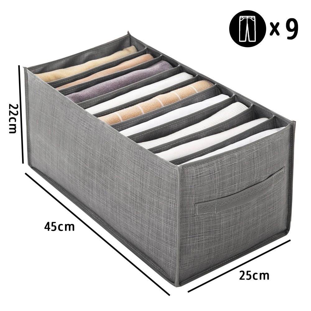 Foldable Closet Clothes Organizer Storage Box With Handles 3