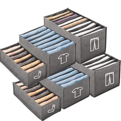 foldable closet clothes organizer storage box with handles