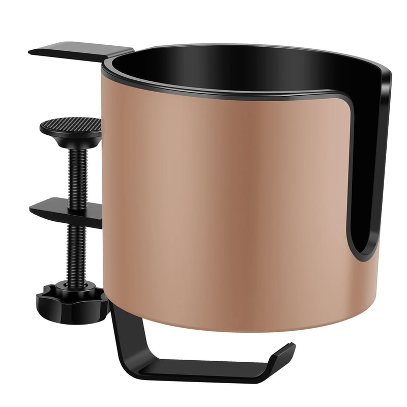 2 In 1 Headphone Holder Desk Clamp With Cup Holder Rack 3