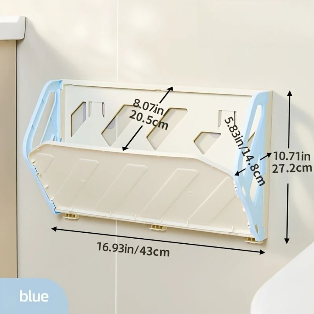 Wall Mounted Foldable Shoe Rack With Hidden Storage Shelf 3